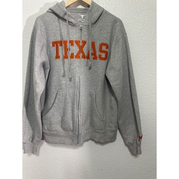 We Are Texas Other - We Are Texas Longhorns Grey Zip Up Hoodie Sweatshirt University of Texas Adult M